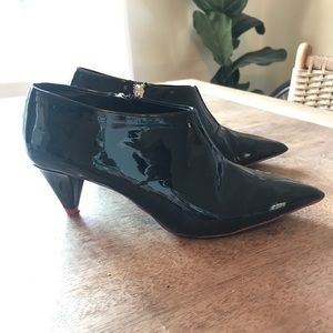 ZARA BLACK PATENT LEATHER BOOTIE sz. 6